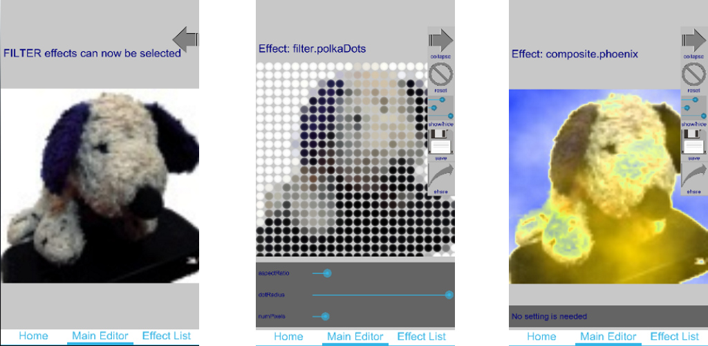 Visual Effect Editor for Android