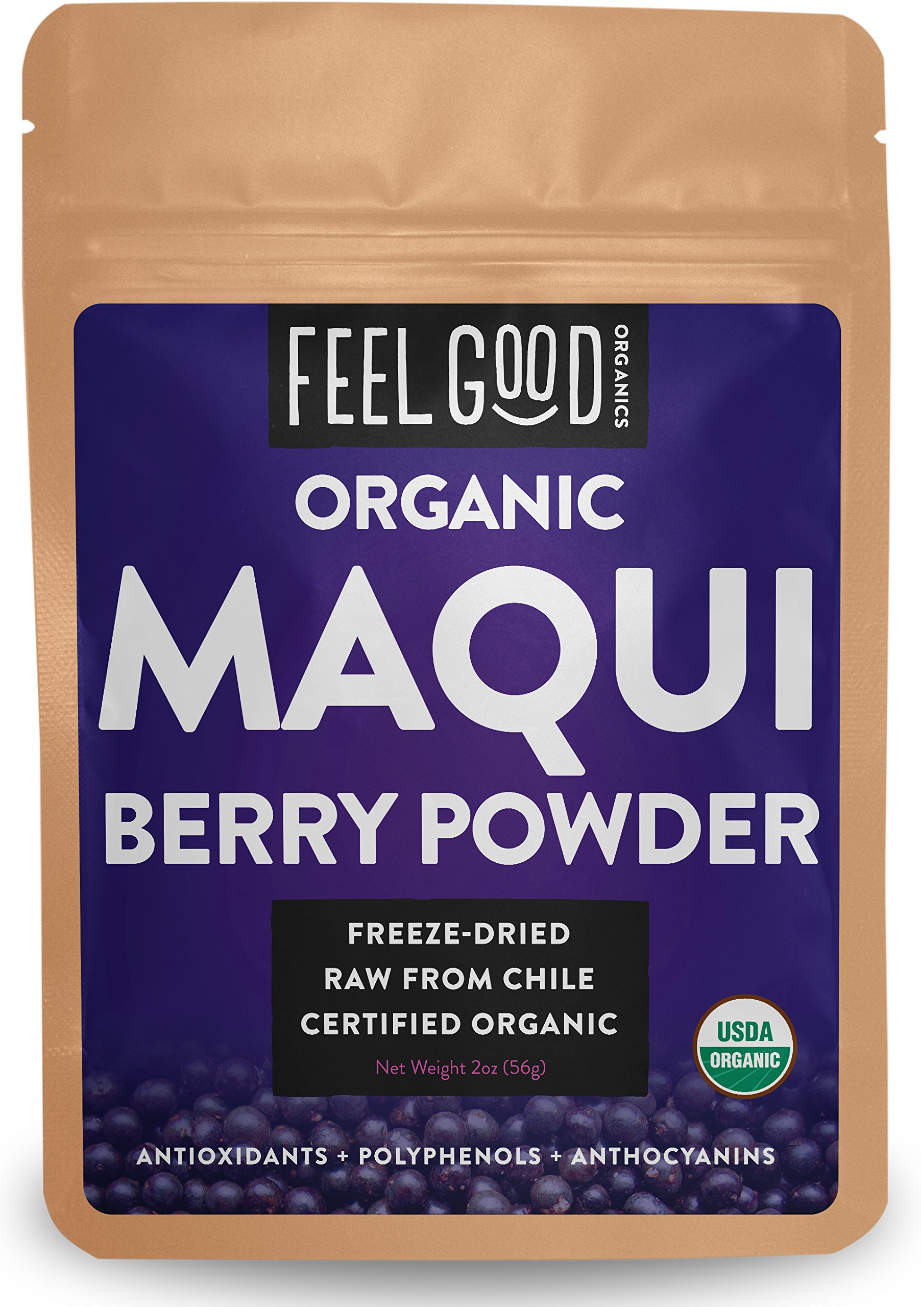 Amazoncom Organic ACAI Powder Freeze Dried 2oz Resealable Bag