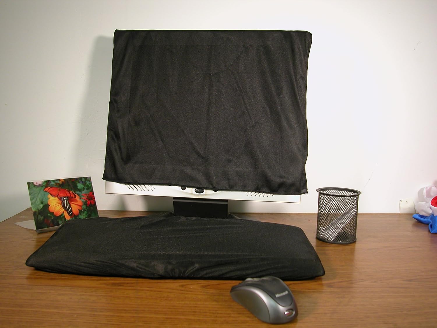 Keyboard and Monitor Dust Cover Black (17") Computers