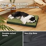 Bedsure Large Dog Bed Washable Orthopedic Pillow 91x69x7.6cm Dark Green view 3