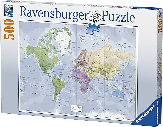 Ravensburger 14760 World Map Puzzle 500 Pieces Amazon.co.uk Toys