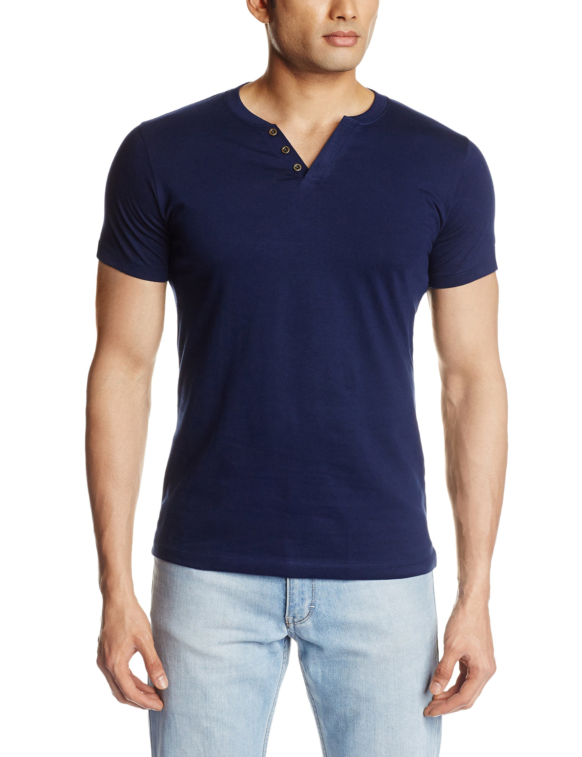 Chromozome Men's Henley T-Shirt- Buy 