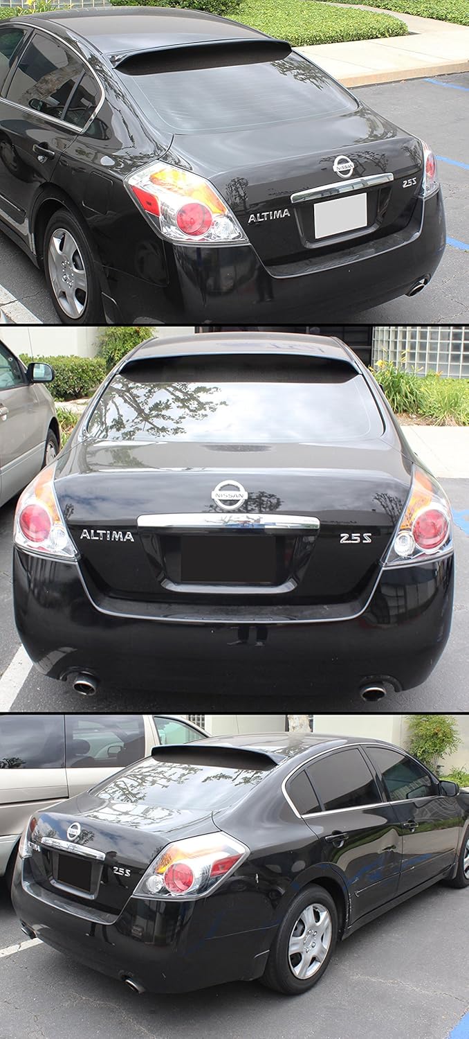 nissan rear spoiler on Amazon Com Cuztom Tuning Fits For 2007 2012 Nissan Altima 4 Door Sedan S Se Jdm Rear Window Roof Visor Spoiler Automotive