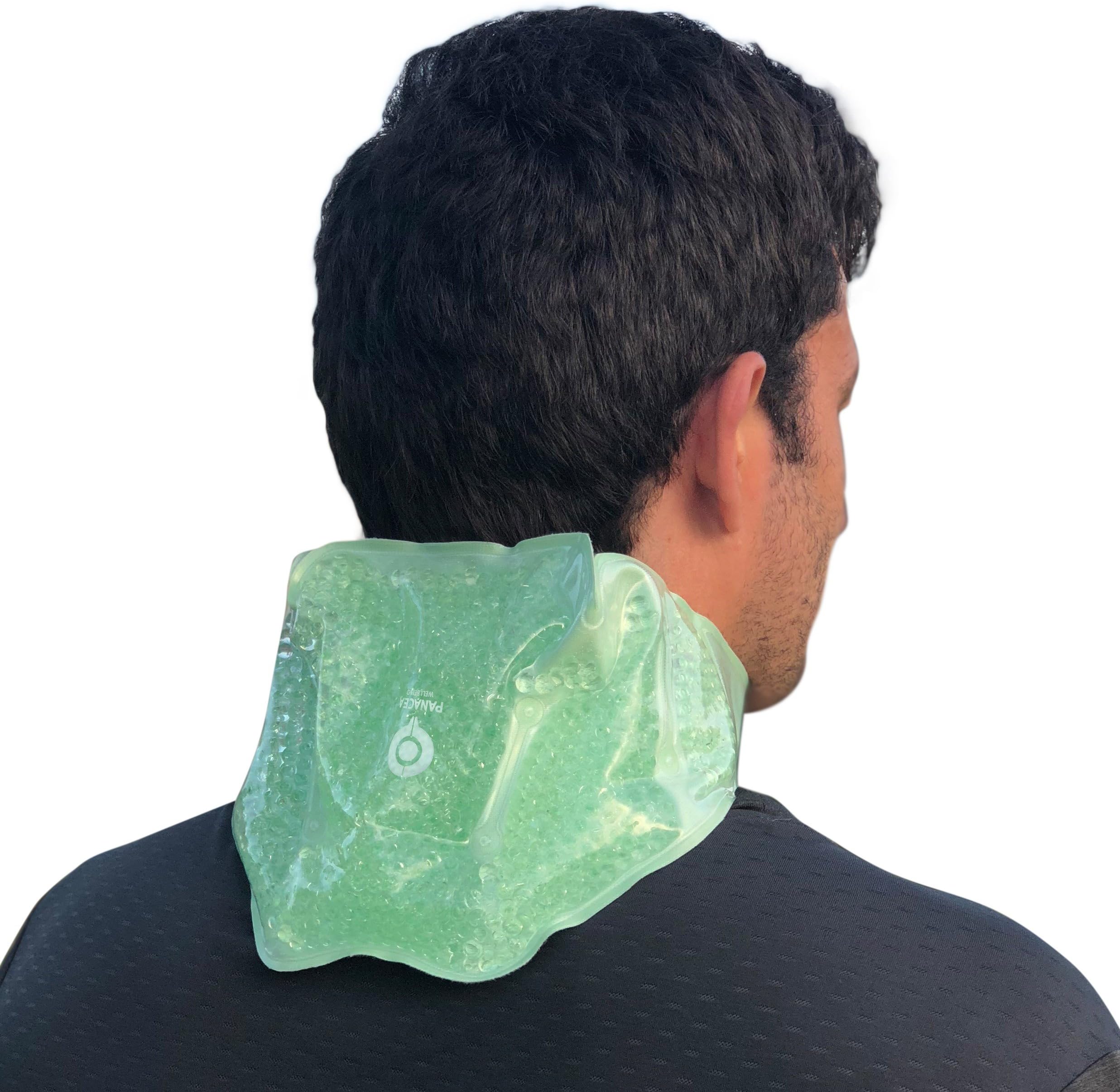 Neck & Shoulder Hot / Cold Therapy Gel Bead Wrap | Microwaveable, Freezable and Reusable | Ideal for Relieving Swelling and Inflamation, Muscle Aches, Stiffness, Arthritis Pain, and Sports Injuries