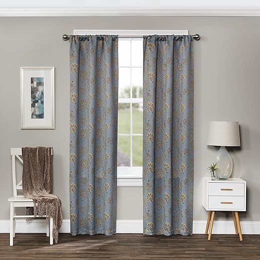 Amazon Com Eclipse Blackout Curtains For Bedroom Amara 37 X 63