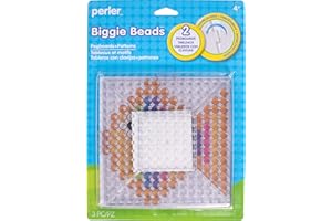 Perler Beads Biggie Beads Pegboards for Kids Crafts, 3 pcs , 10.5 x 7.5 x 1, Small