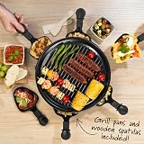 Giles & Posner Electric Round Raclette Grill 800W Indoor Tabletop 6 view 4