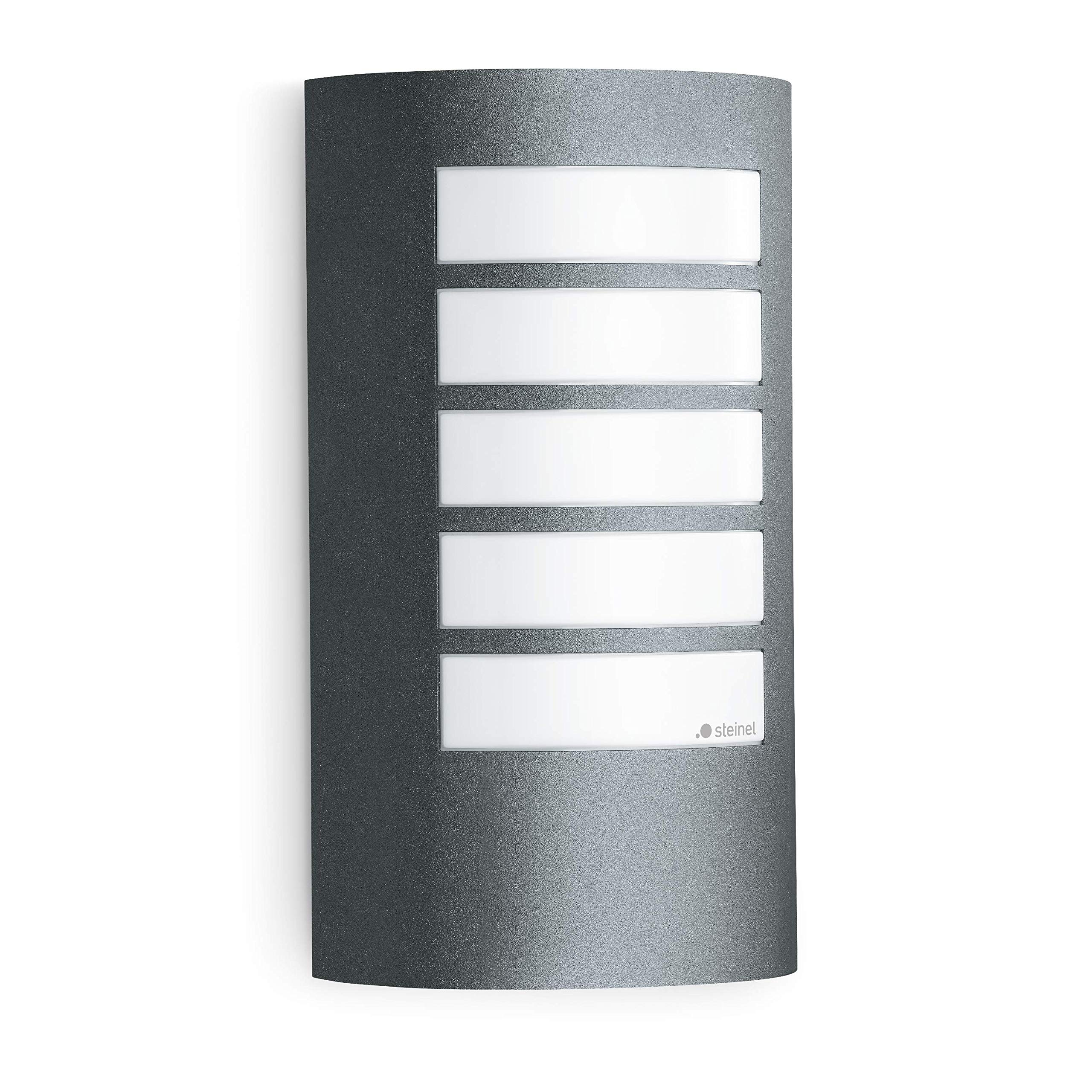 Steinel Outdoor Wall Light L 12 anthracite, outdoor lamp without motion sensor, robust aluminium trim, E27, max. 60 W, wall lamp — image 1