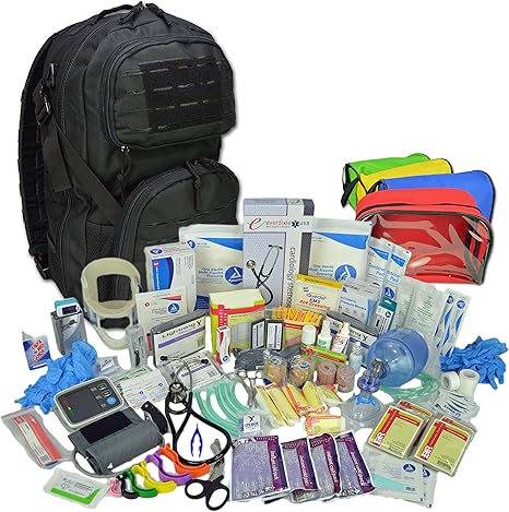 Amazon Com Lightning X Premium Stocked Tactical Ems Emt Trauma First Aid Responder Medical Kit Backpack Black Health Personal Care