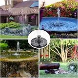 AISITIN Solar Water Fountain Pump with 6 Nozzles for Ponds Gardens Outdoors view 9