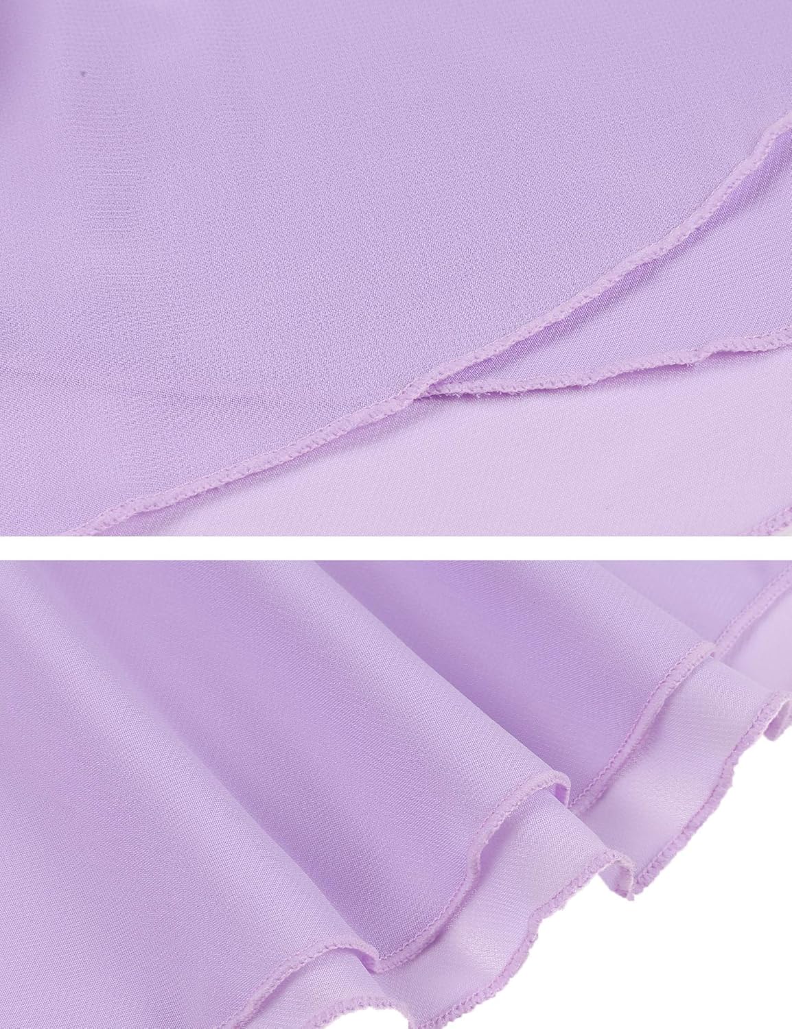 Zaclotre 3 Pack Girls Ballet Chiffon Wrap Skirts for Dance: Clothing