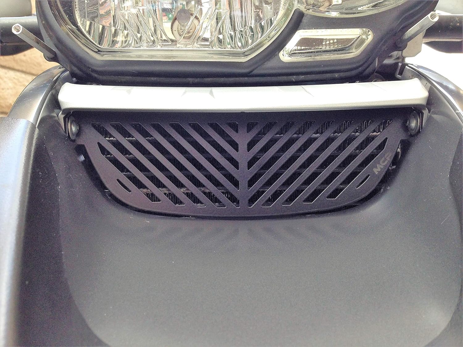 Motorcycle & ATV Motorcycle Oil Cooler Guard Black Powder ...