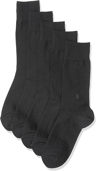 Amazon Co Jp 日本製靴下 綿100 消臭ビジネスソックス 5足セット オーガニックコットン 黒 24 27cm 服 ファッション小物
