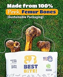 Best Bite! 6" Pig Femur Bones for Dogs