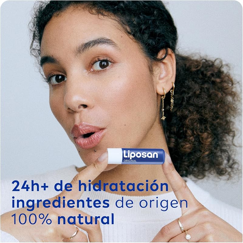 Original (1 x 4,8 g), bálsamo labial de cuidados intensivos, cacau labial de textura leve, bálsamo hidratante para lábios macios e suaves