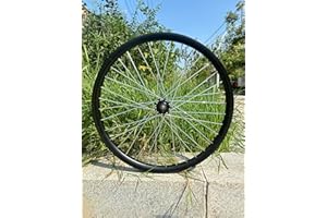 AUTES 26 inch Double Wall Aluminum Front Rim Heavy Duty Wheel 10G 36 Spokes for MTB/Road/Cruiser Bicycles