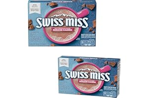ANAI INTERNATIONAL Swiss Miss Milk Chocolate Flavor Reduced Calorie Hot Cocoa Mix (8) 0.39 Ounce Envelopes (2 Packages)