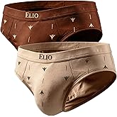 ELIO Men’s Classic Briefs 2-Pack — Stretch Cotton Underwear