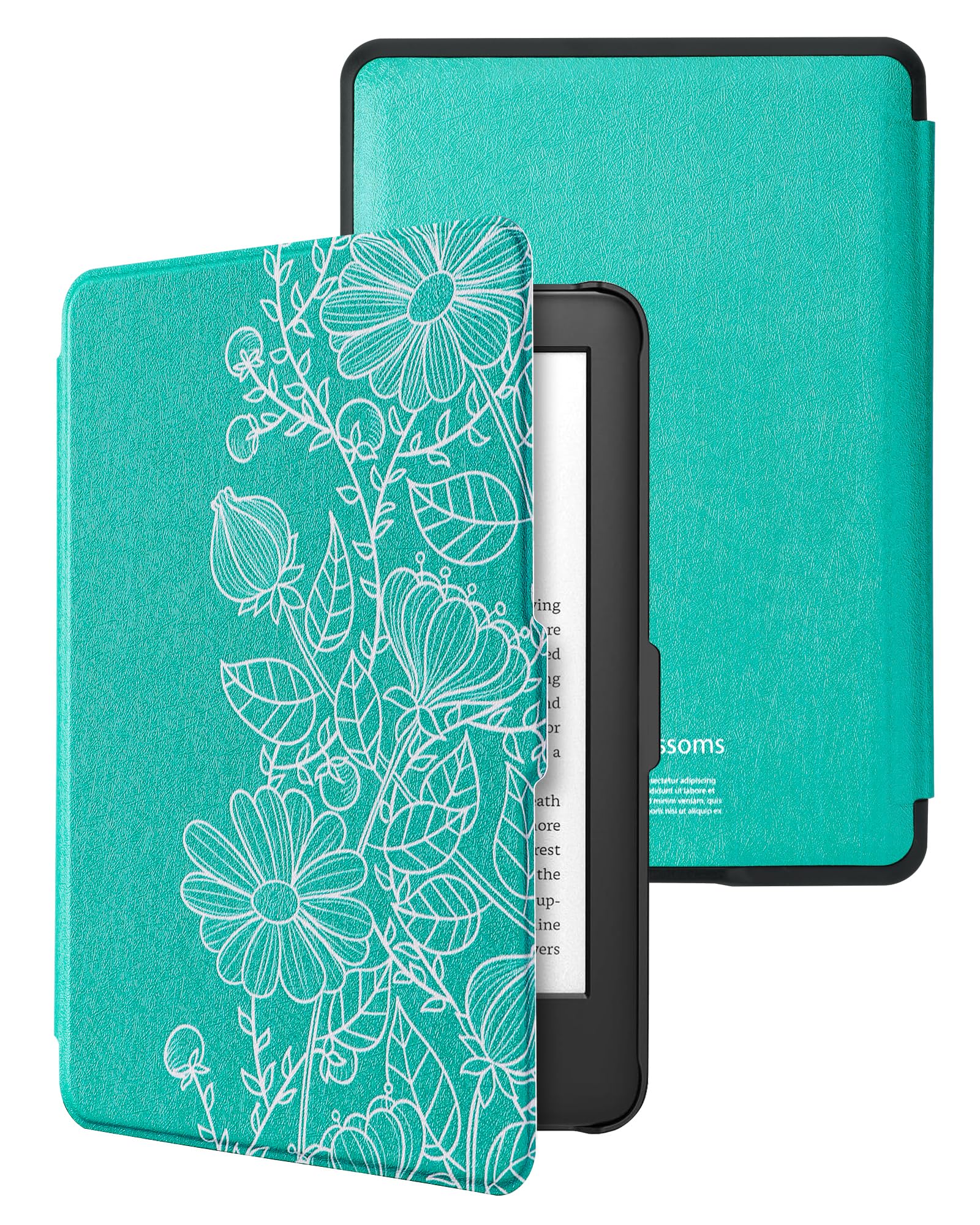 WALNEW Case for Kindle Paperwhite 2012/2013/2015 Models (6” Old Version), Ultra Slim Lightweight Cover with Magnetic Auto Sleep/Wake, Mandala