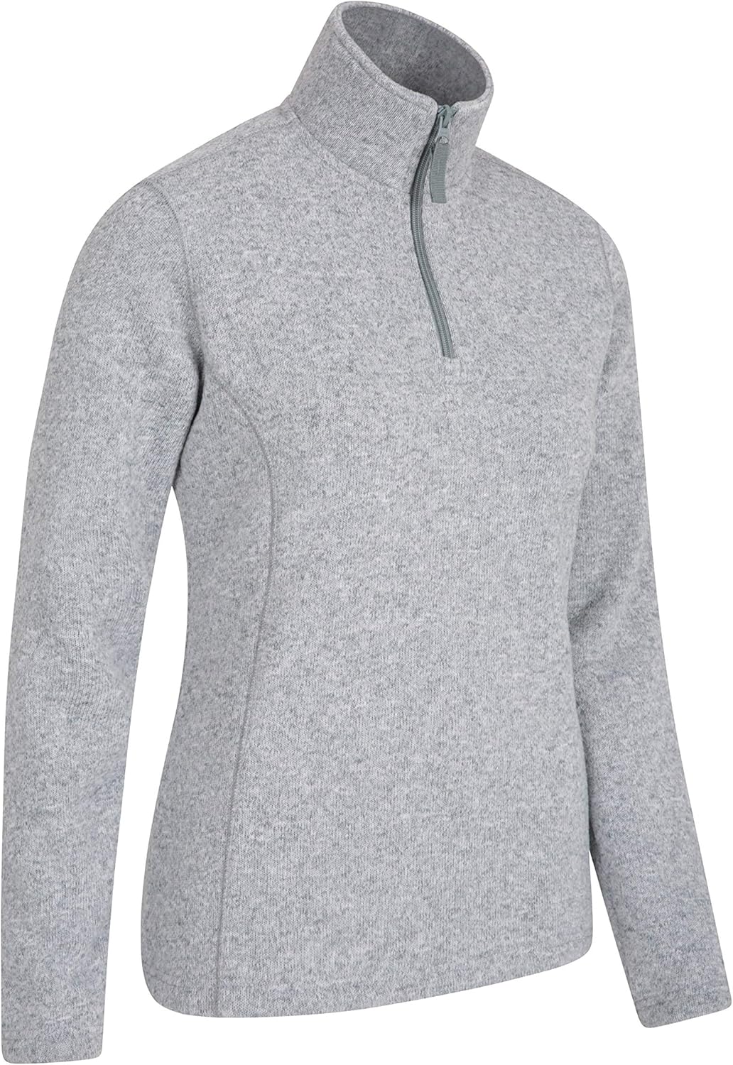 grey half zip fleece