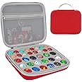 Minahao Toy Storage Box Compatible with Bakugan Battle Planet,BakuCores,Armored Alliance,Geogan Rising,Sponge is Pre-Slotted in Two Sizes,Compatible with Different Bakugan Toys(CASE ONLY) (Red)