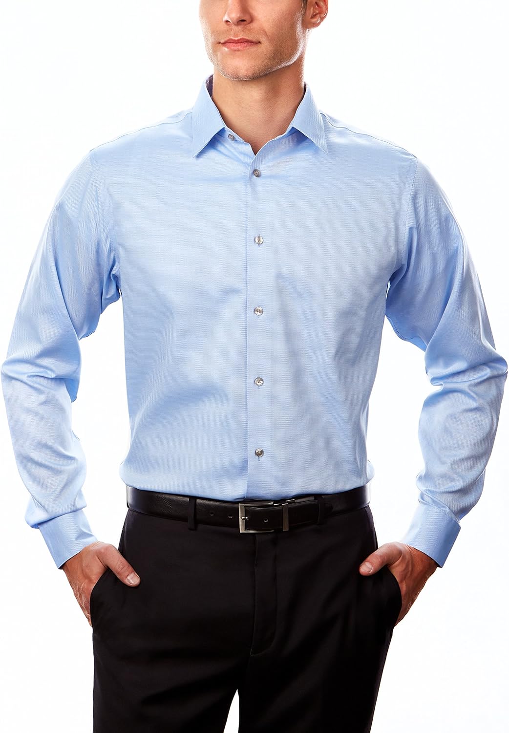 Calvin Klein Men's Dress Shirt Regular Fit Non Iron Stretch Solid at  Men’s Clothing store