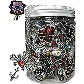 Mystery Jewelry Set,50-55 PCS Surprise Y2K Gothic Mystery Jewelry Box for Women,Gift Set(Gothic Witch Punk Necklace,Earrings, Rings,bracelets),Exclusive Fashion Gift for Her