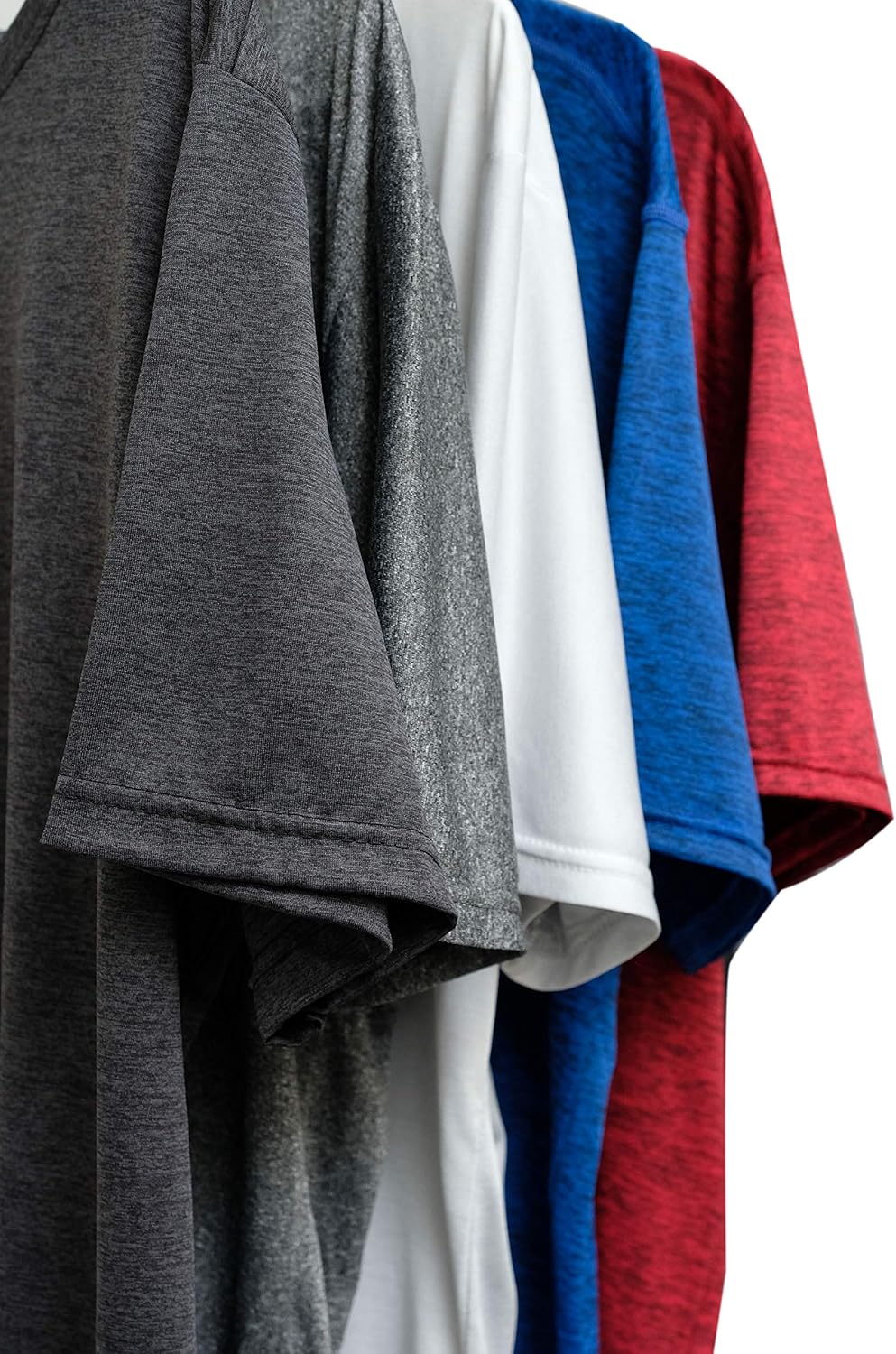 5 Pack: Men’s Dry-Fit Moisture Wicking Active Athletic Performance Crew T-Shirt at  Men’s Clothing store