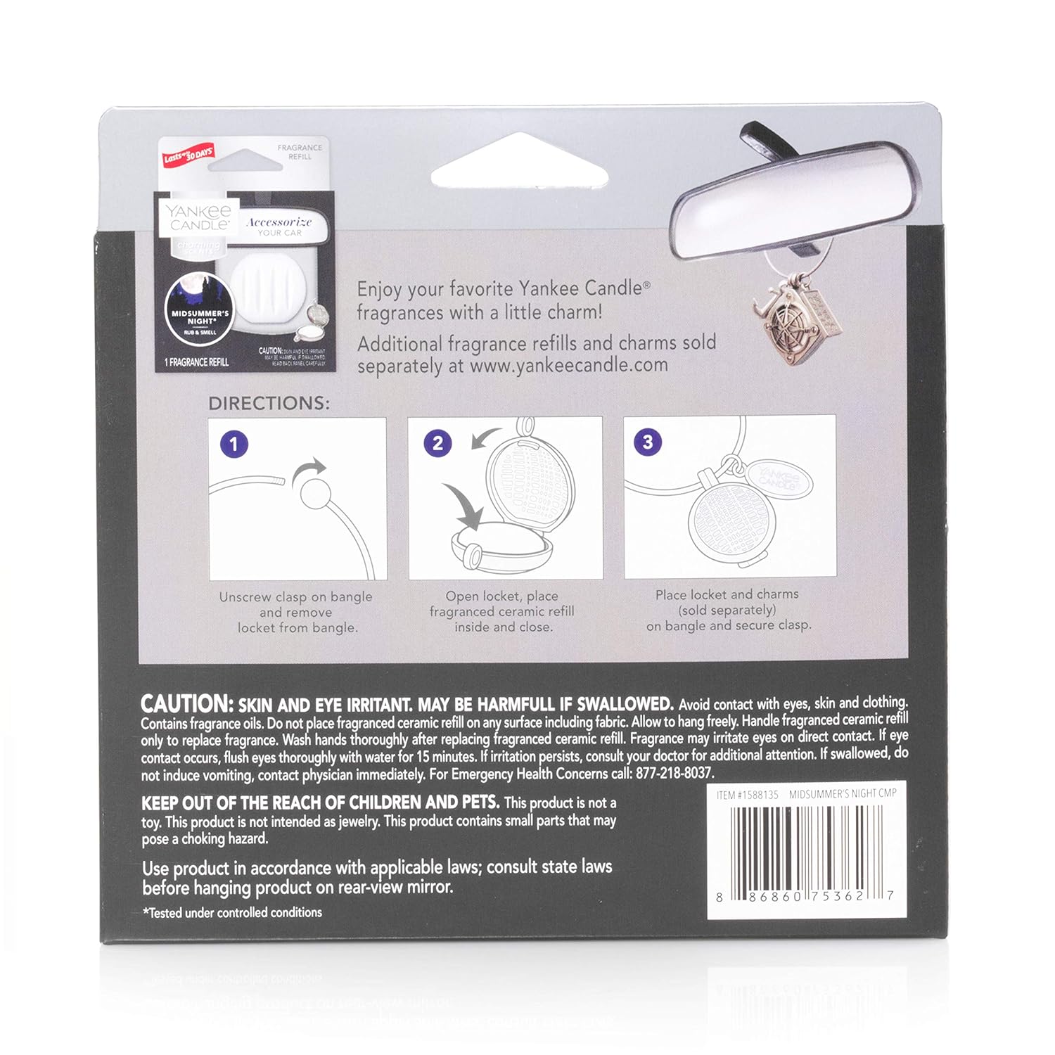 人気商品 ミッドサマーの夜 スターターキット コンパス カーエアーフレッシュナー チャーミングな香り Candle Yankee B07f2rmdns 消臭芳香剤 Www Wwmp Org Za