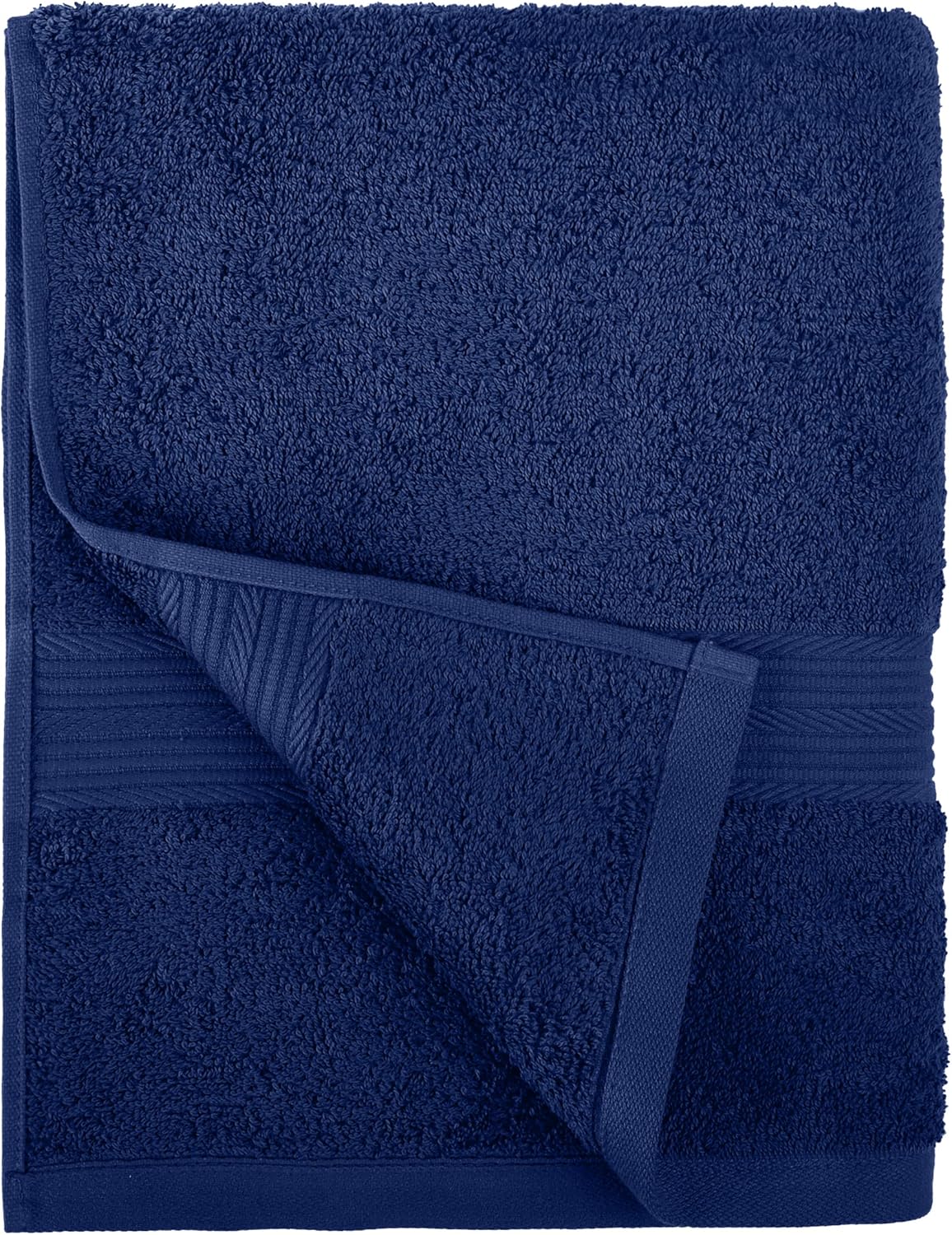 Basics 6-Piece Fade-Resistant Bath Towel Set - Navy Blue: Home & Kitchen