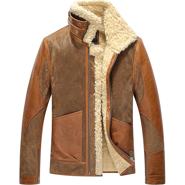 Chaqueta De Aviador De Piel De Oveja B3 De La Segunda Guerra Mundial Para Hombre Color Marron Jengibre Paarl Colour Brown