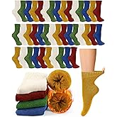 Funtery 100 Pairs Crew Socks Bulk for Women Men Athletic Thermal Calf Casual Boot Socks Gifts for Unisex Homeless Size 5-10(Classic Color)