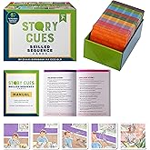 SkillEase Story Cues Skilled Sequencing Cards, Speech Therapy Materials, Social Skills Game, English Language Learners Games, Storytelling Cards, Sentence Building and Picture Cards
