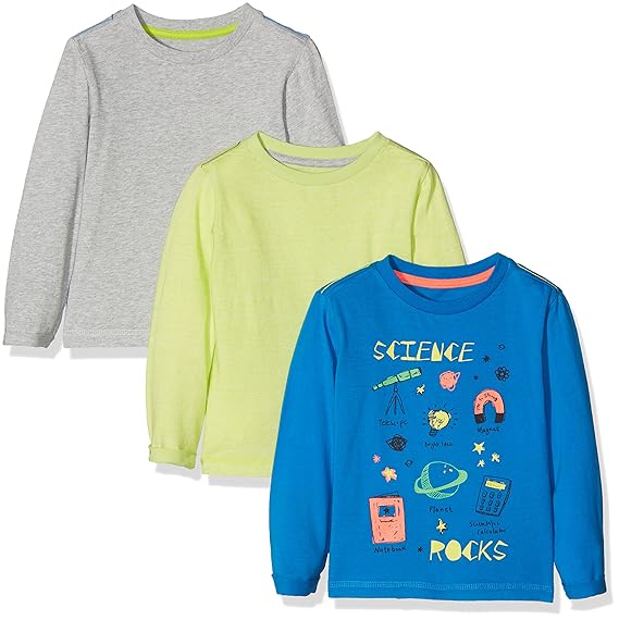 Mothercare Baby Boys Animal Print Regular Fit T Shirt Pack of 3 MD953 1 Multi M