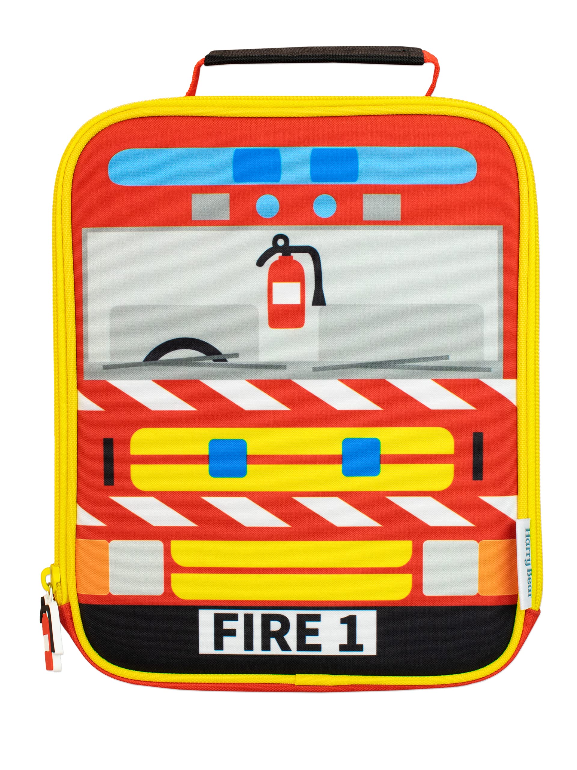 Harry Bear Kids Lunch Bag Fire Engine Red
