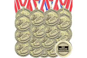 Equsion 36 Pcs 2'' Gold Medals Bulk Volleyball Football Basketball Soccer Baseball Archery Dink Ball Cheer Track Bowling Awards Medals with Ribbons for Sports Participation Winner Gift