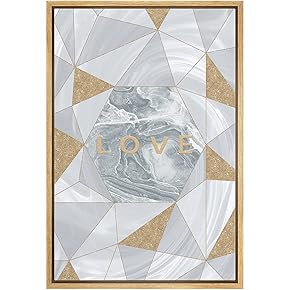 SIGNWIN Framed Canvas Print Wall Art Black and...