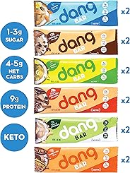 Dang Keto Bar | 6 Flavor Variety | 12 Pack | Keto Certified, Vegan, Low Carb, Low Sugar, Plant Based, Non GMO, Gluten Free S