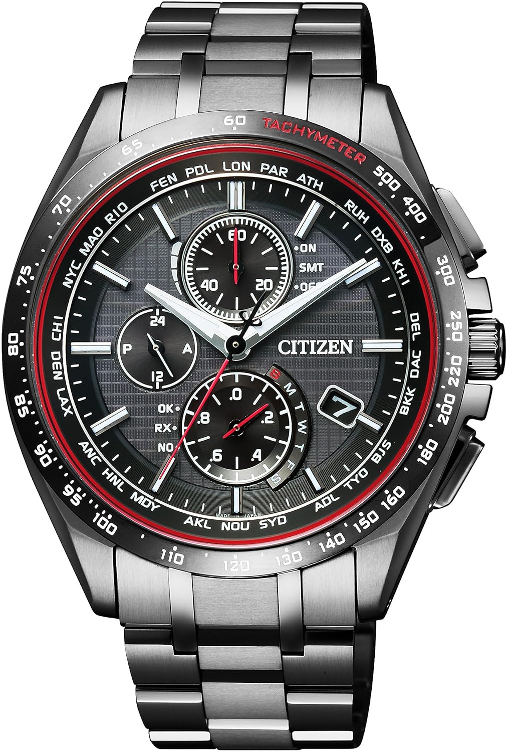 楽天 シチズン Citizen 腕時計 Attesa エコドライブ電波時計 日中米欧電波受信 限定2 000本 替えバンド付き At8145 59e メンズ B01mqjmv9k Www Gcc Ccpf Com