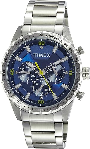 timex blue dial watch