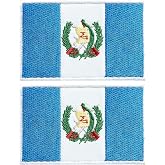 stidsds 2 Pack Guatemala Flag Patch Guatemala Flags Embroidered Patches Guatemalan Flags Military Tactical Patch for Clothes Hat Backpacks Pride Decorations