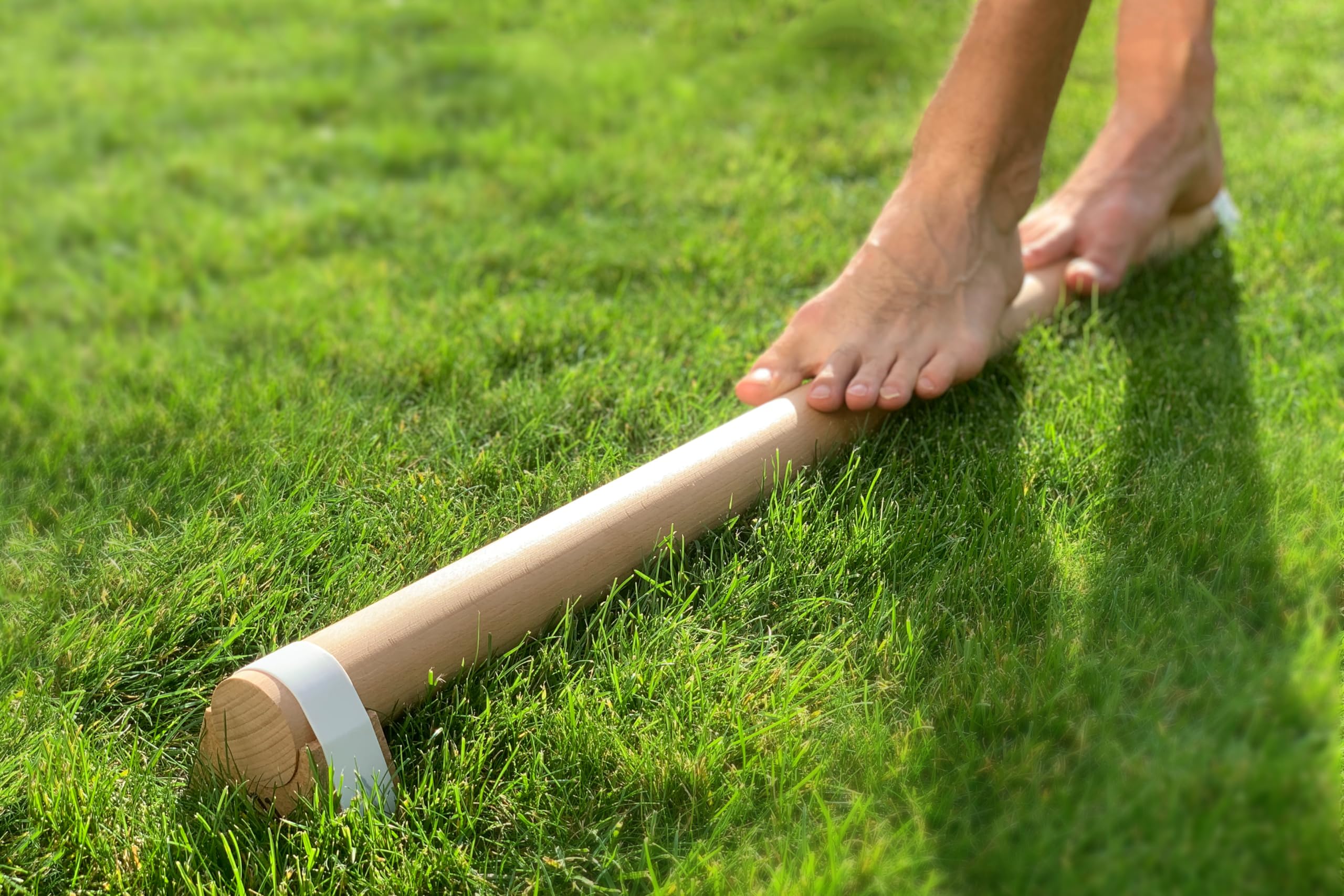 Foot Balance Beam for Kids Adults 100cm Wood Gymnastics Floor Bar Pirouette bar Handstand bars Calisthenics Parallettes Yoga Fitness Equipment | by MUSCLE MOUNTAIN®