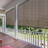 SunnyRoyal Patio Shades Roll Up Outdoor 5' W X 6' L