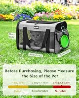 pecute Pet Carrier Bag Cat Carrier Handbag Portable Dog Travel Bag with view 2