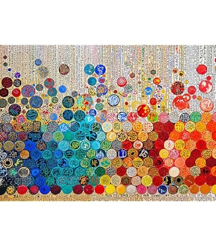 Puzzle 1000 Pezzi Colorful Tree - Albero A Mosaico Con Foglie Colorate - Puzzle Per Adulti In Carta Riciclata - Regalo Antistress