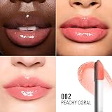 Rimmel Oh My Gloss Lip Oil 002 Peachy Coral Hydrates Non-Sticky Vegan Cruelty view 5
