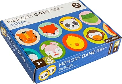 Petit Collage Memory Game, Feelings (24 Chunky Cards to Match)