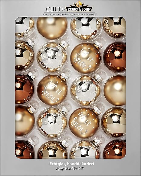 Heitmann Deco Krebs Sohn Lot De 20 Boules De Noël En Verre