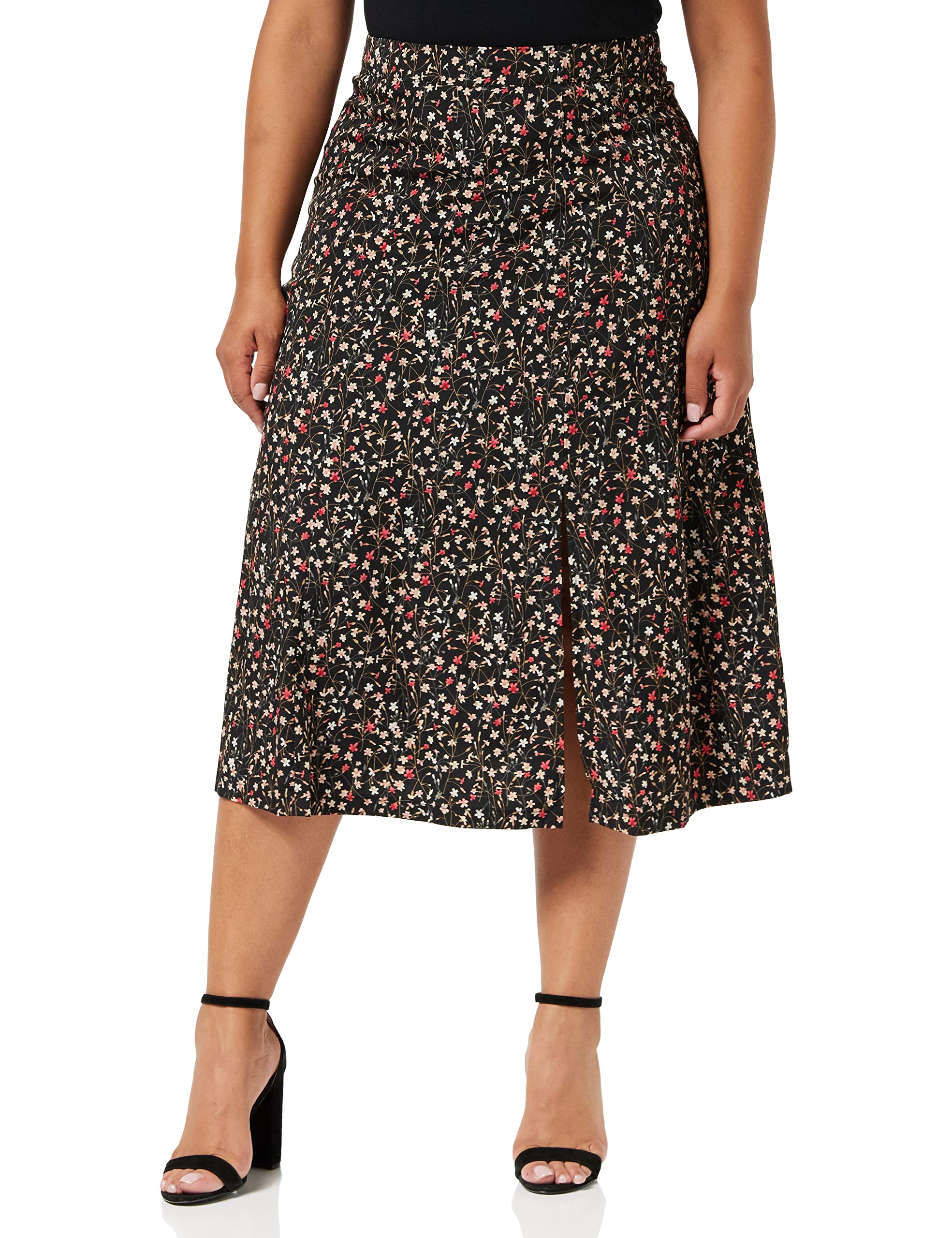 Louche Kiyo Wax Flower midi Skirt, Multi, Size 10