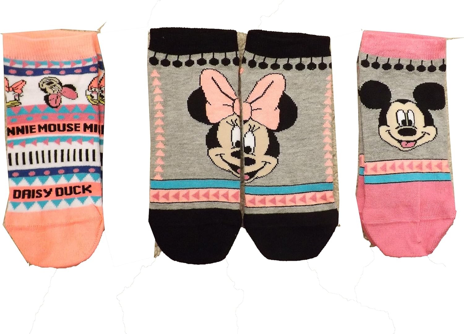 Primark women's Mickey, Minnie, Daisy Duck shoe liners One size Amazon